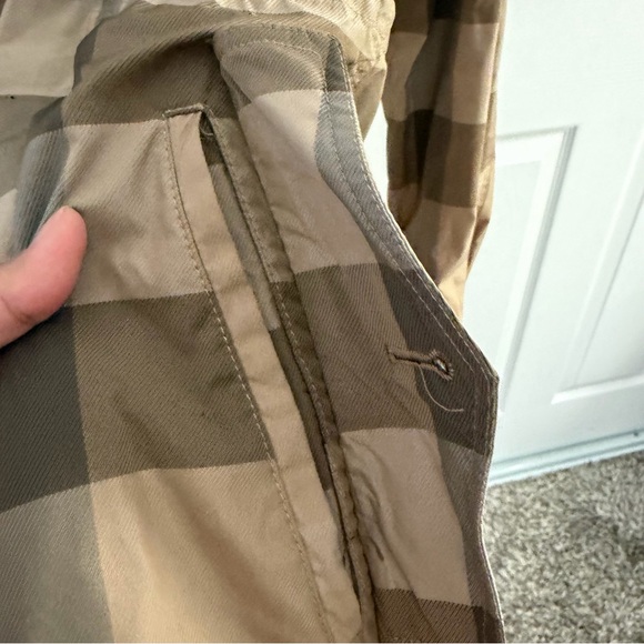 Burberry Tan Trench Coat with Striped Design - Picture 8 of 9